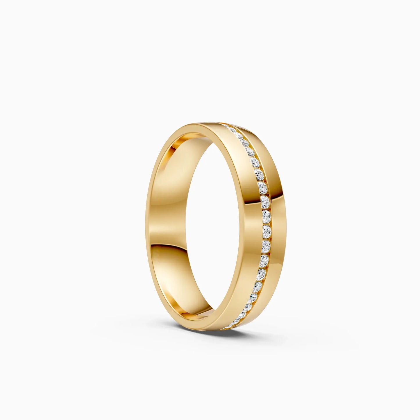 Channel Setting Lab Grown Diamond Men's Band
