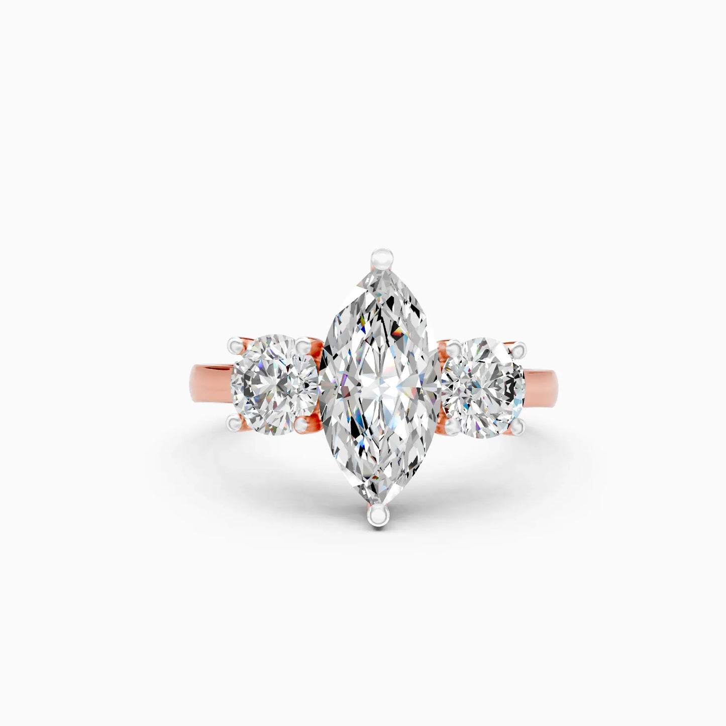 Ever Classic Three Stone Diamond Ring