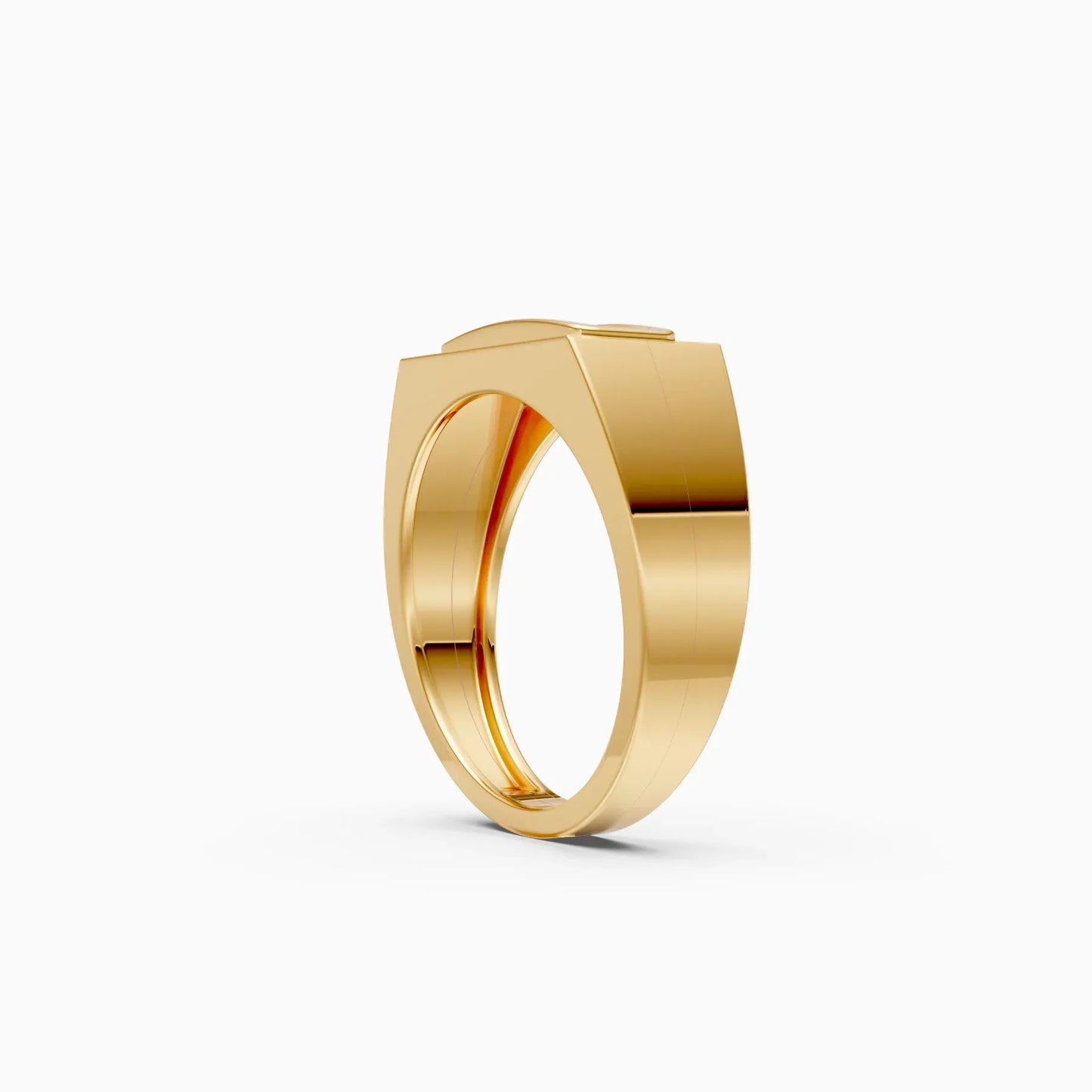Formal Three Diamond Men's Ring