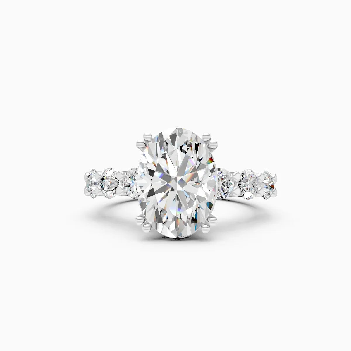 Timeless Oval Solitaire Engagement Ring