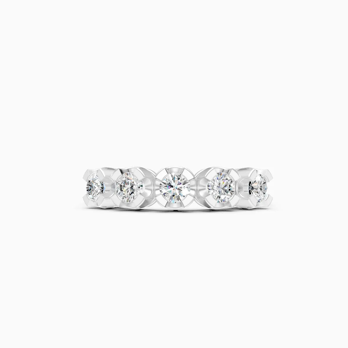 Delicate Five-Stone Diamond Band