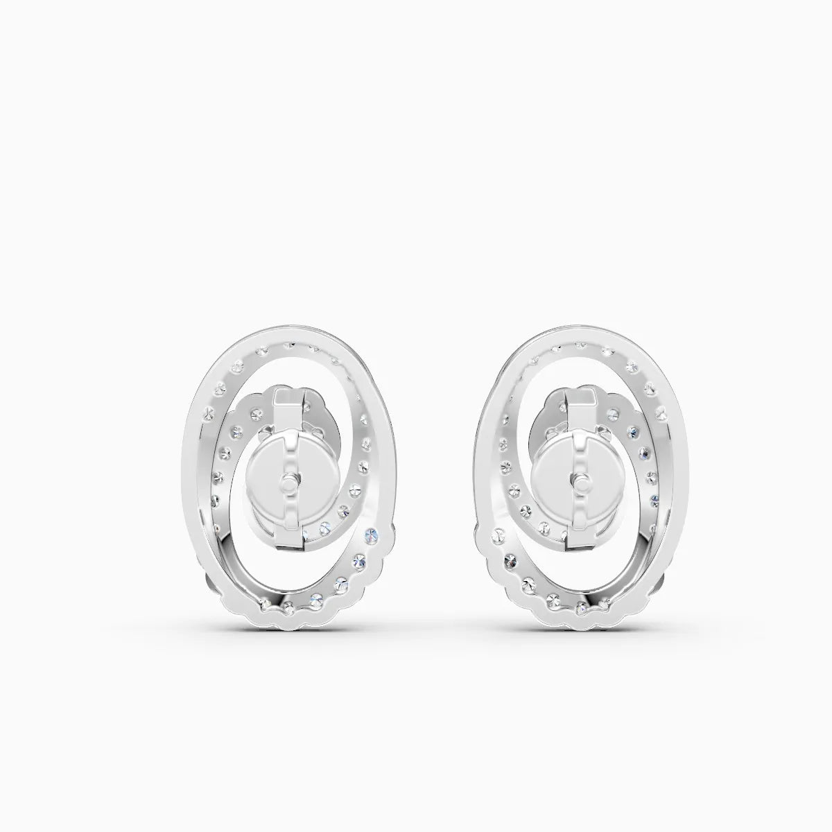 HaloTwirl Lab-Grown Diamond Earrings