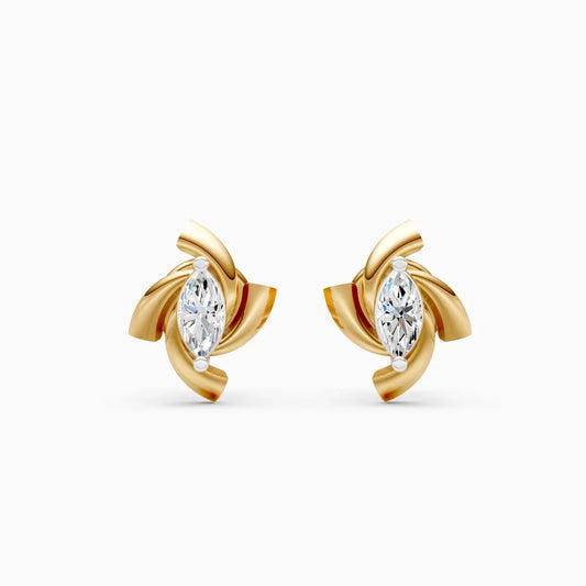 Marquise Swirl Studs