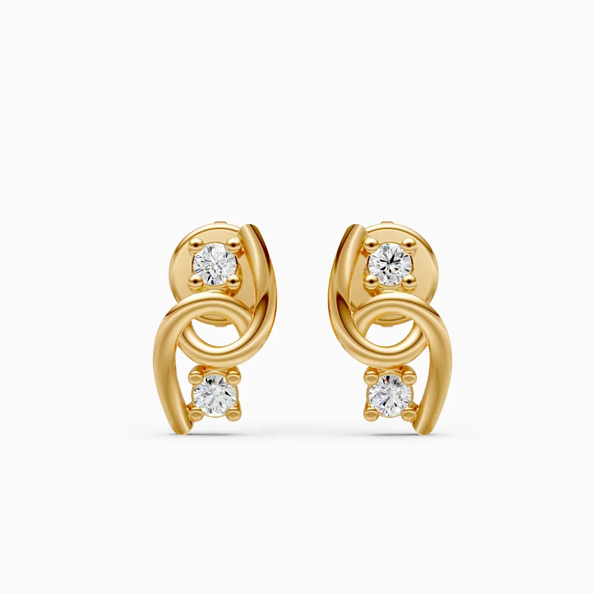 Twisted Diamond Studs