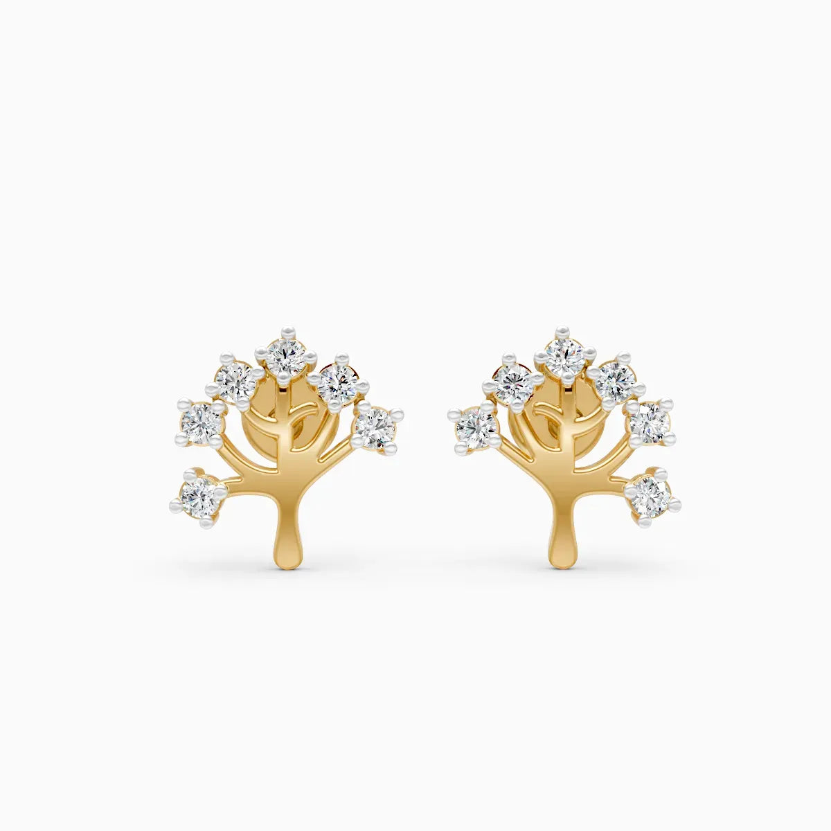 Diamond Tree Studs