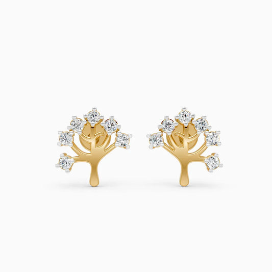 Diamond Tree Studs