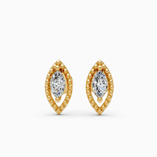 Marquise Diamond Stud Earrings