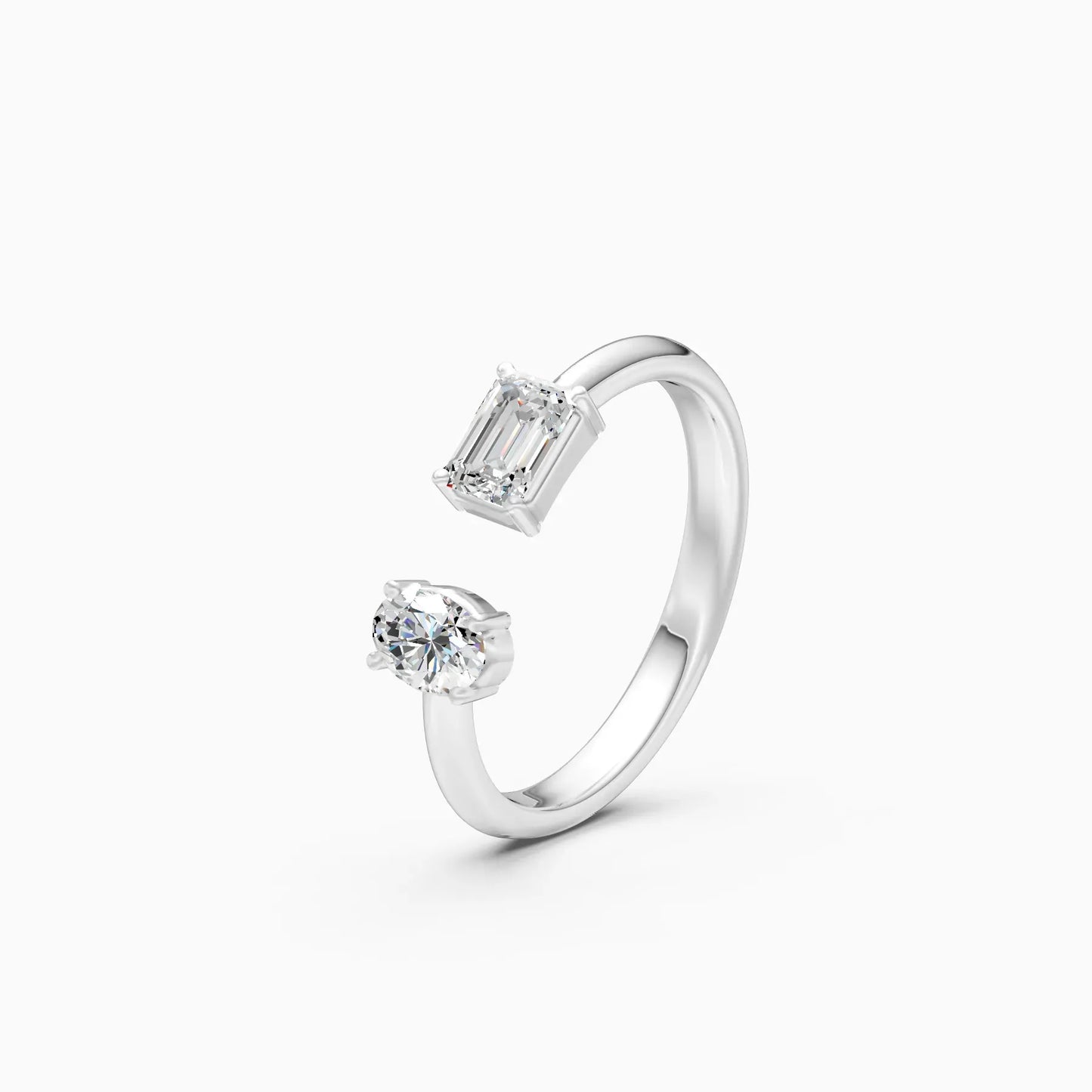 Delicate Open Cuff Diamond Women’s Band