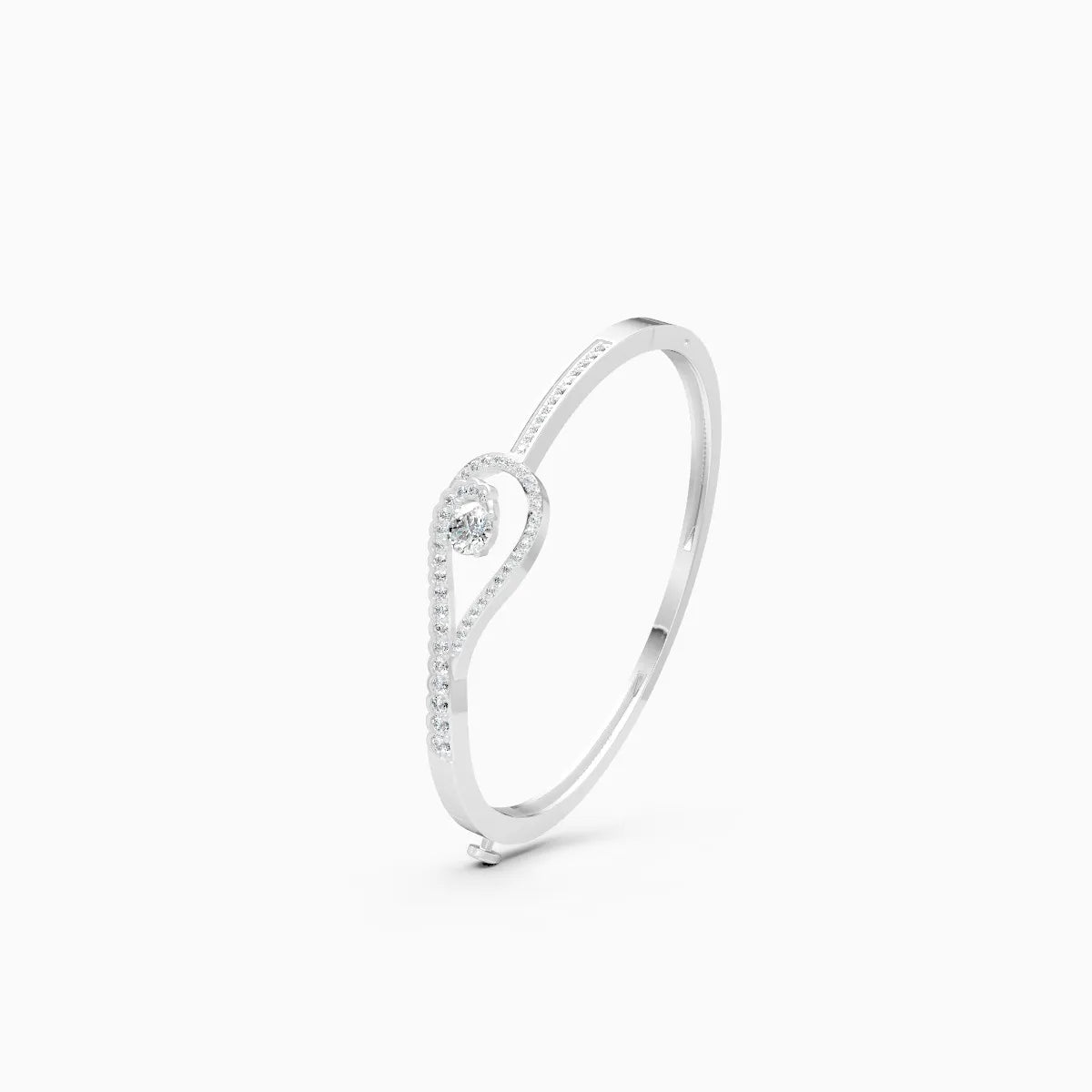 Eternal Swirl Lab-Grown Diamond Kada Bracelet