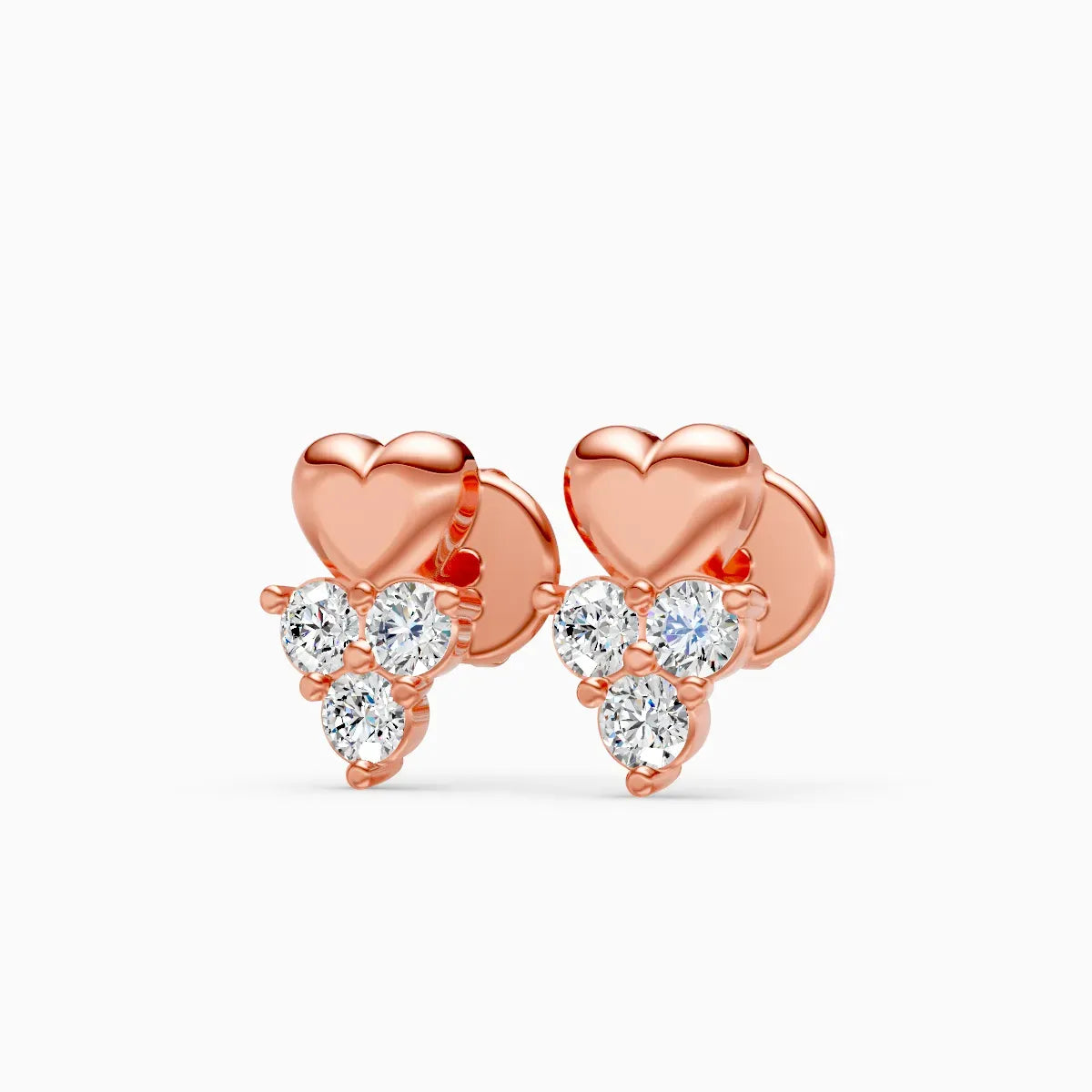 Heart Cluster Studs