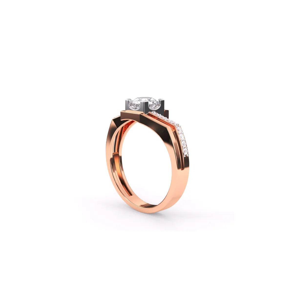 Lab Grown Diamond Double Raw Band Ring