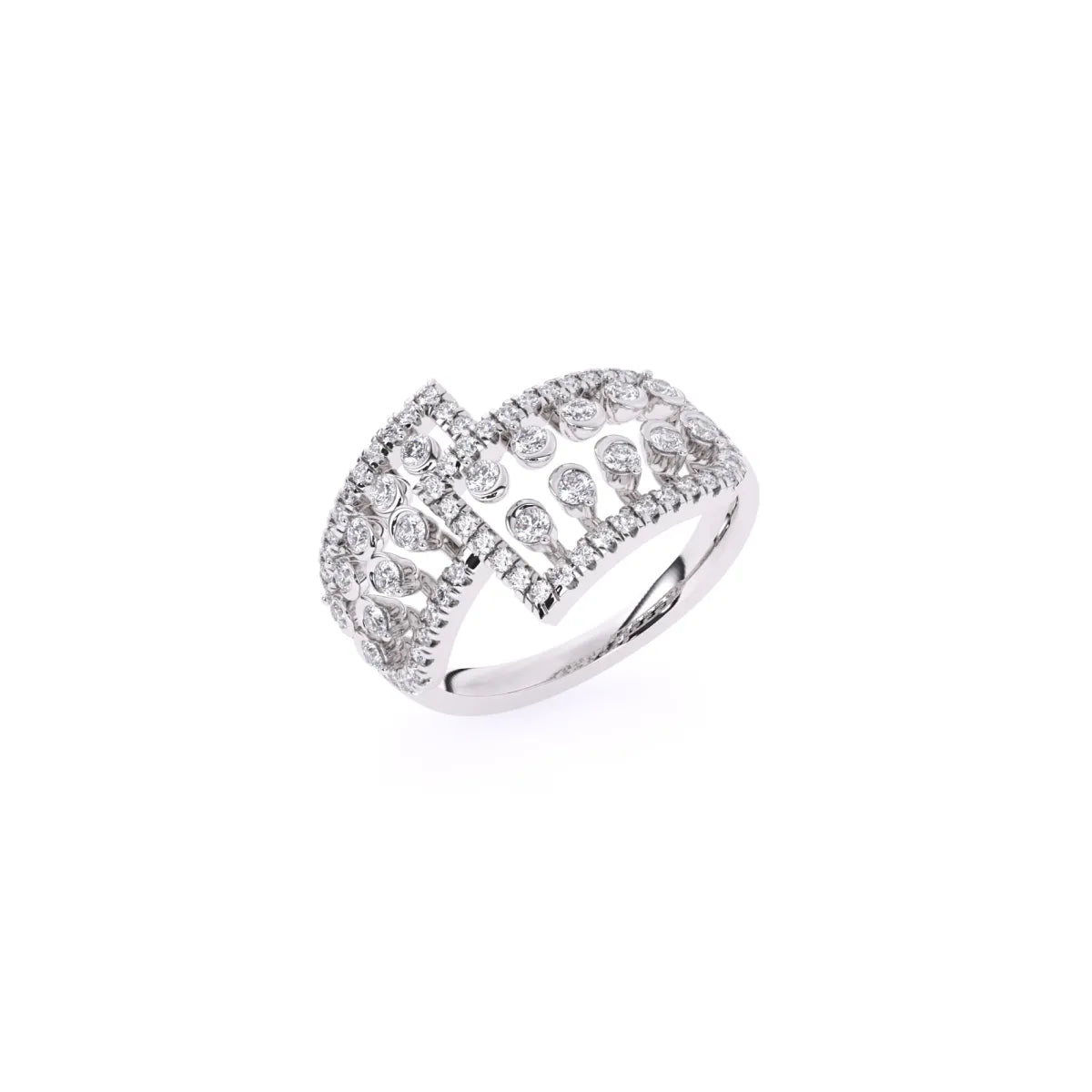 Art Deco Inspired lab Grown Diamond Anniversary Gift Ring