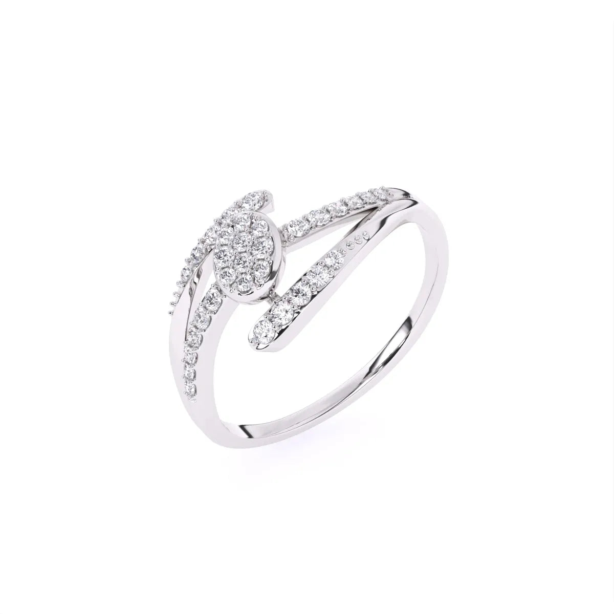 Round 14K Rose Gold Lab grown Diamond Ring