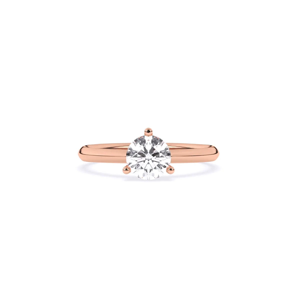 Round Solitaire Diamond Finger Ring