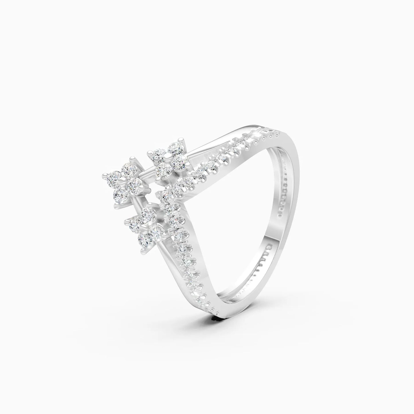 Tiara Lab Grown Diamond Crown Statement Ring