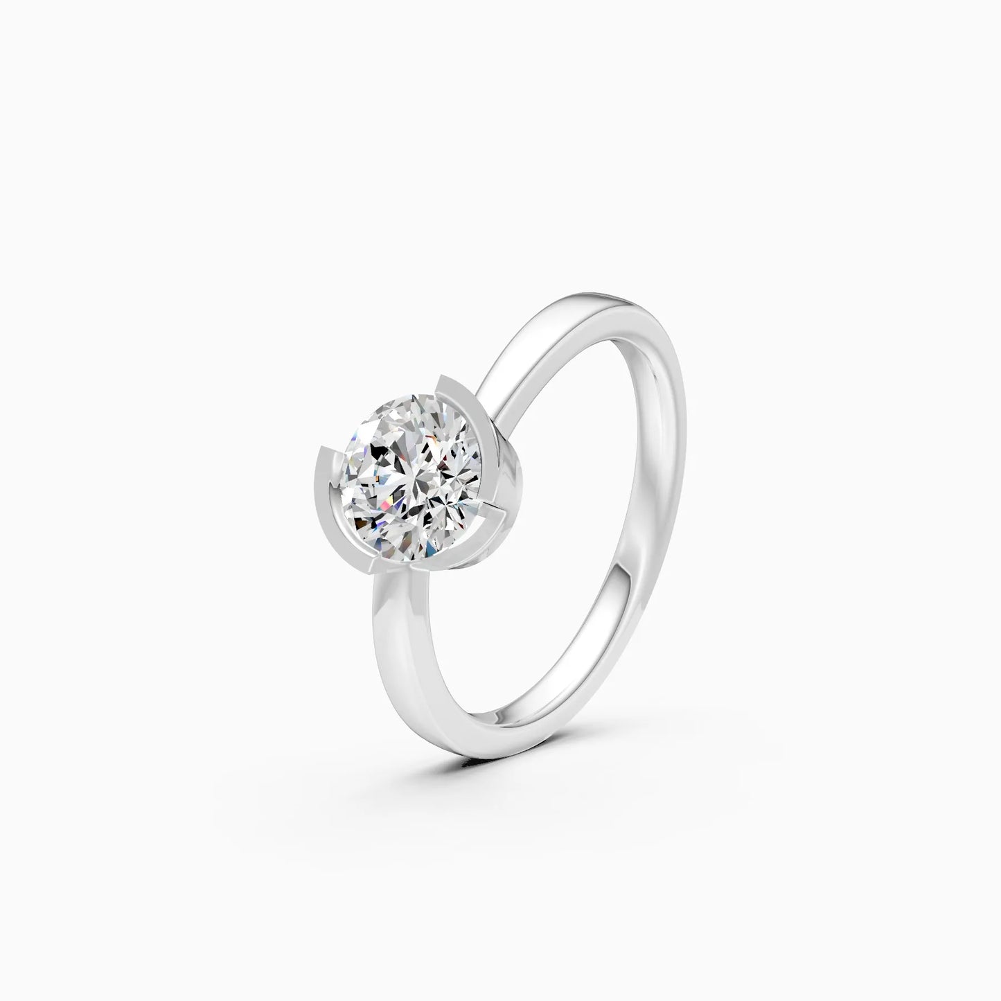 Signature Arc Lab Grown Diamond Solitaire Ring