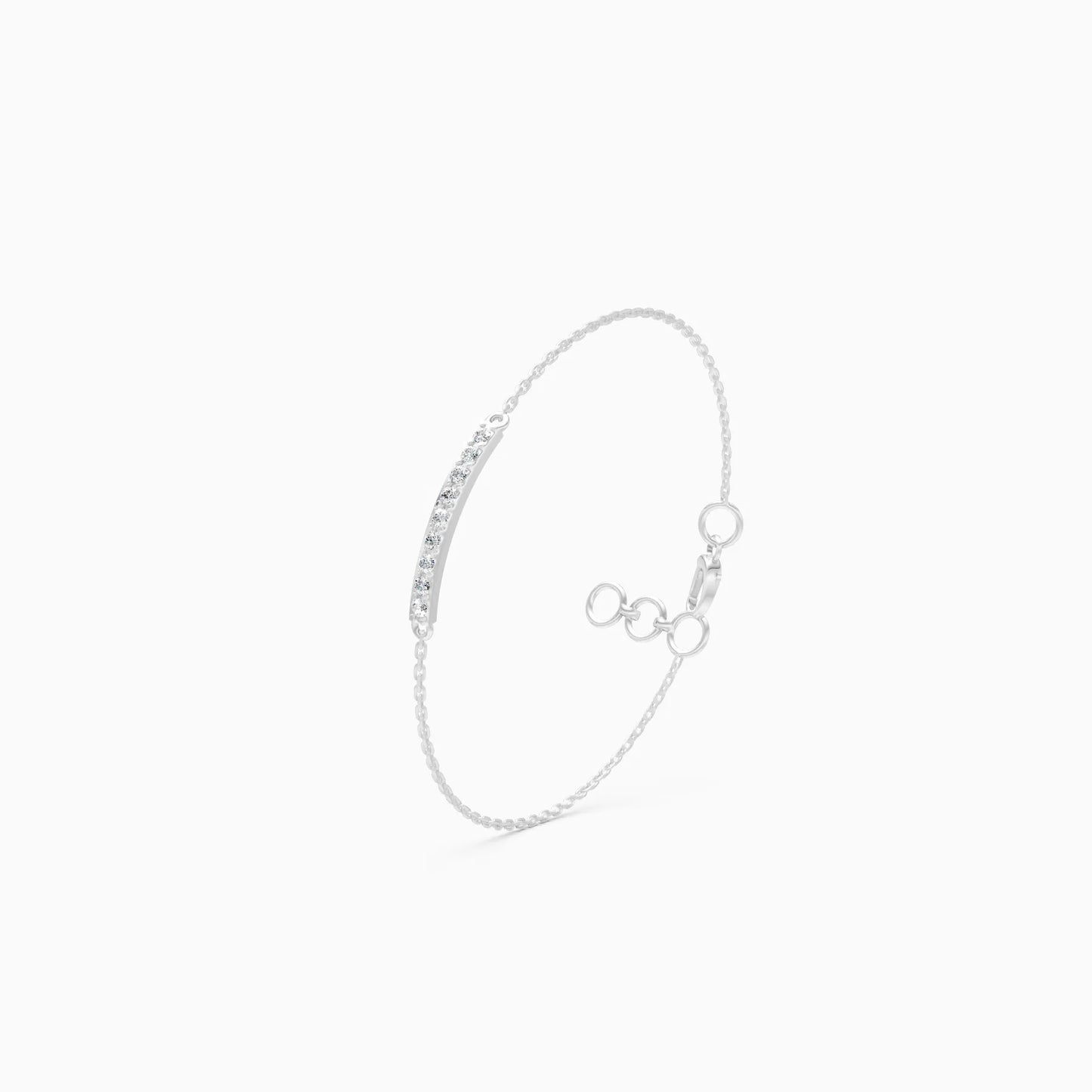 Delicate Bar Lab Grown Diamond Bracelet