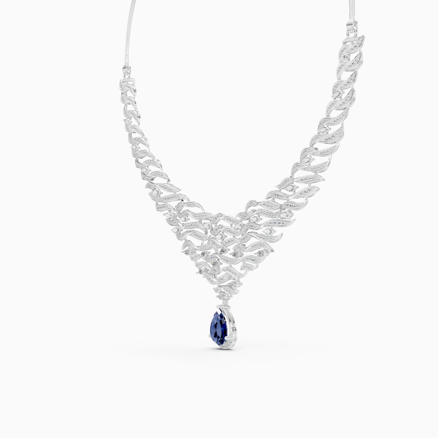 Ocean Embrace Lab Grown Diamond Necklace
