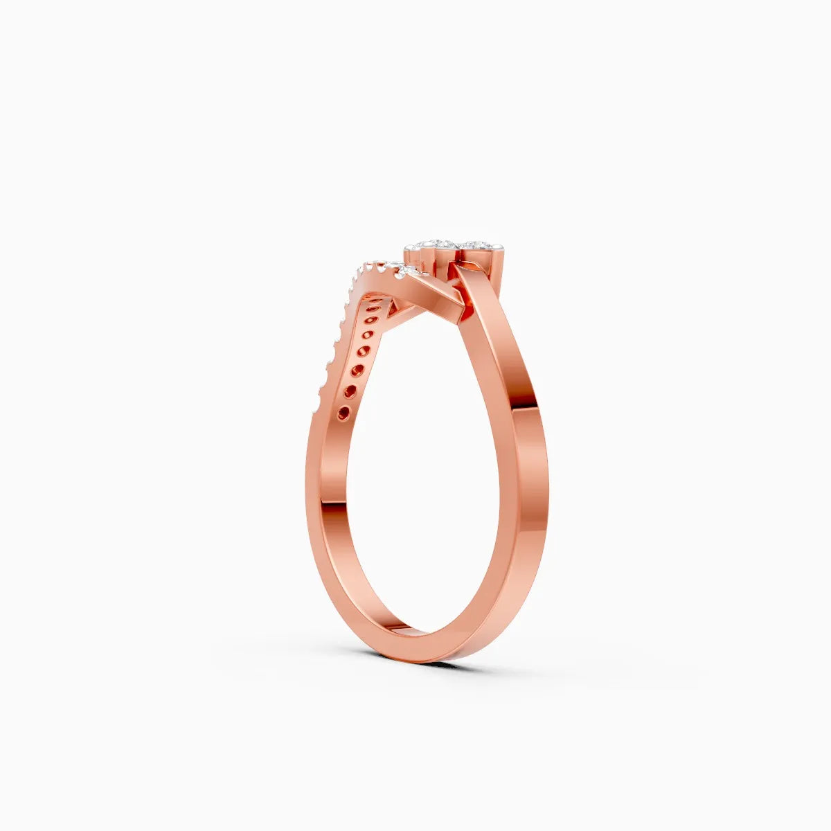 Elegant Modern Spark Lab Diamond Ring