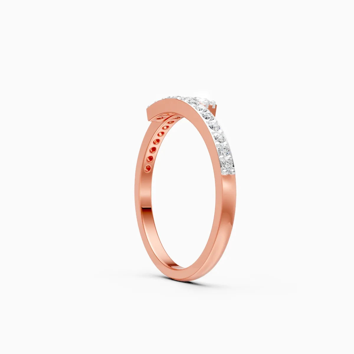 Split Bar Shine Diamond Ring