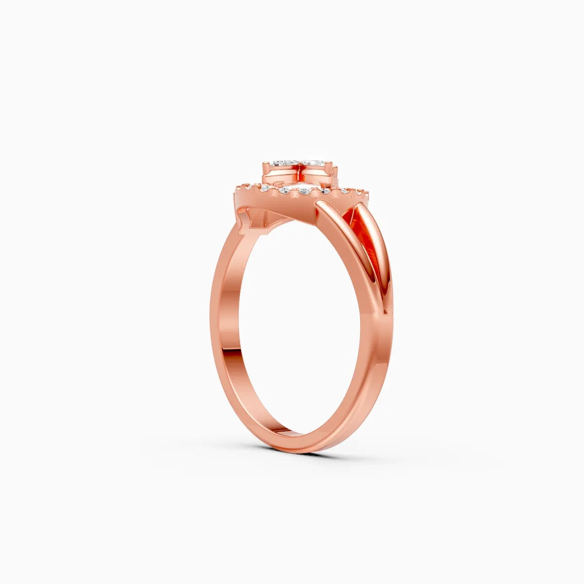 Marquise Bloom Teardrop Diamond Ring