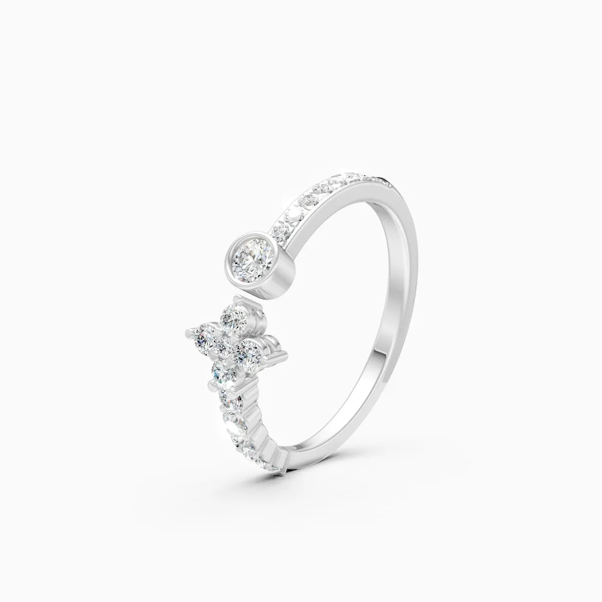 Round Minimalist Lab grown Diamond Ring