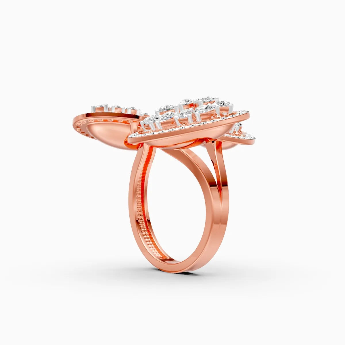Oval Style Art Deco Cocktail Ring