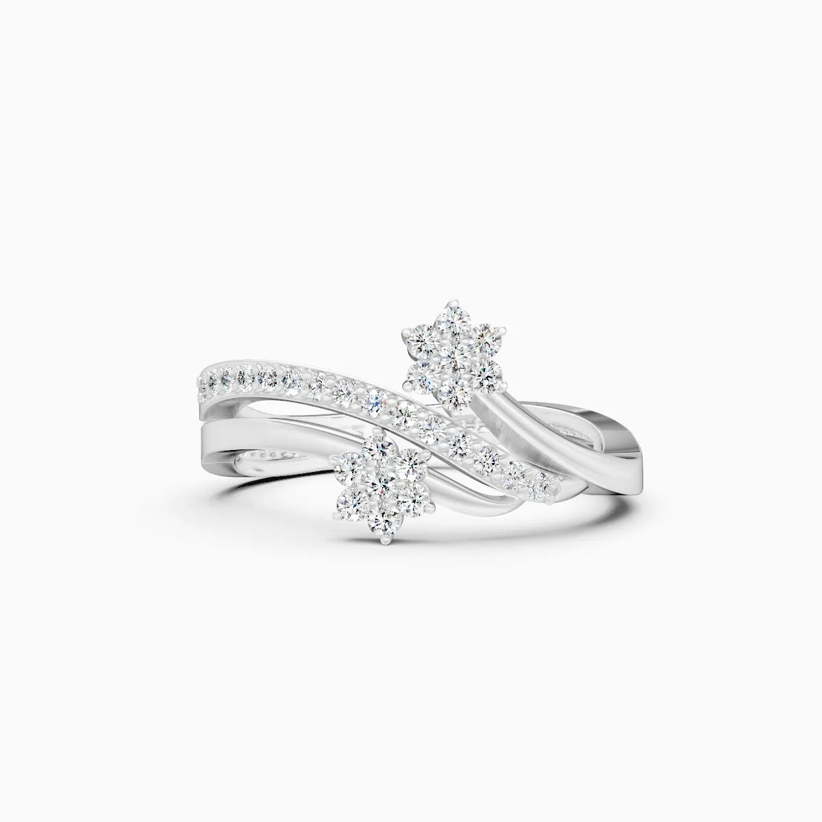 Daisy Duo Twist Diamond Ring