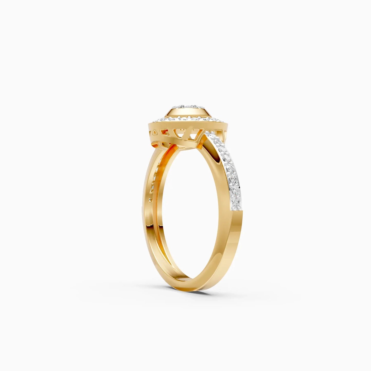 Dazzel Diamond Cluster Fancy Ring
