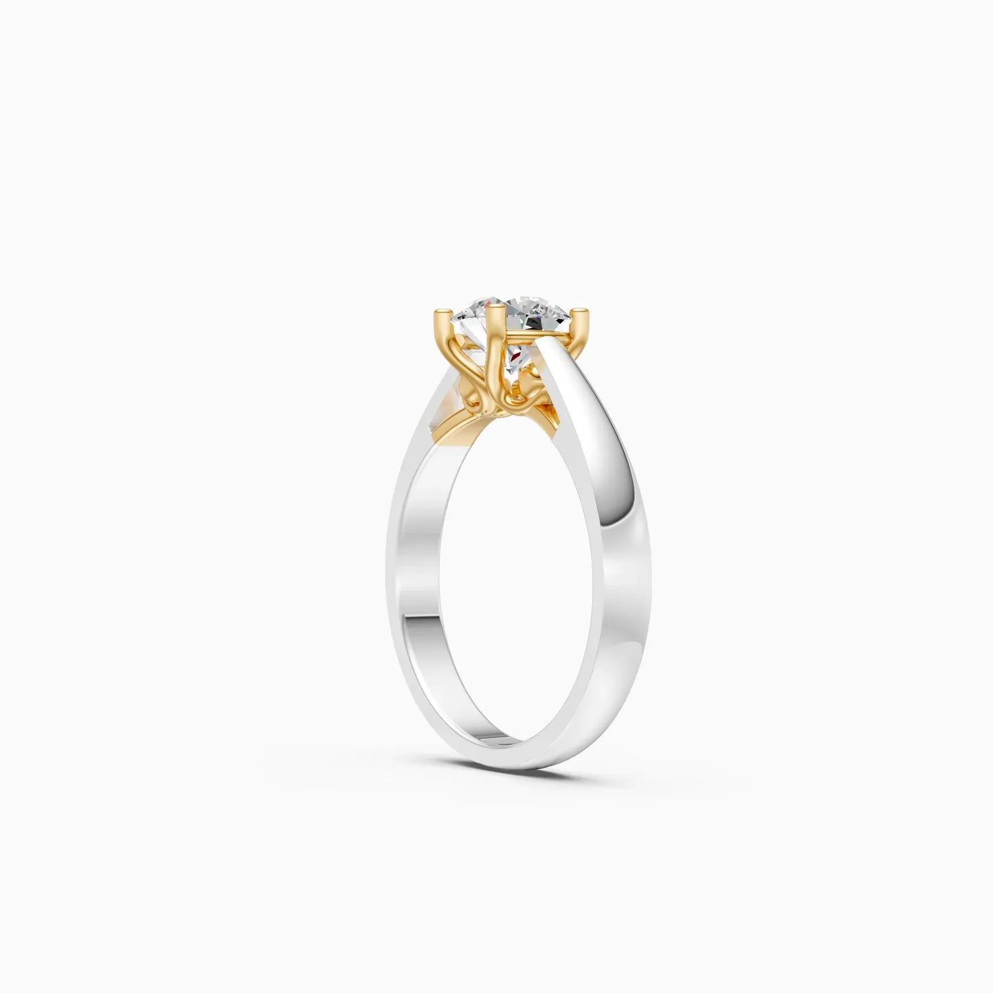 Classic Round Diamond Solitaire Engagement Ring