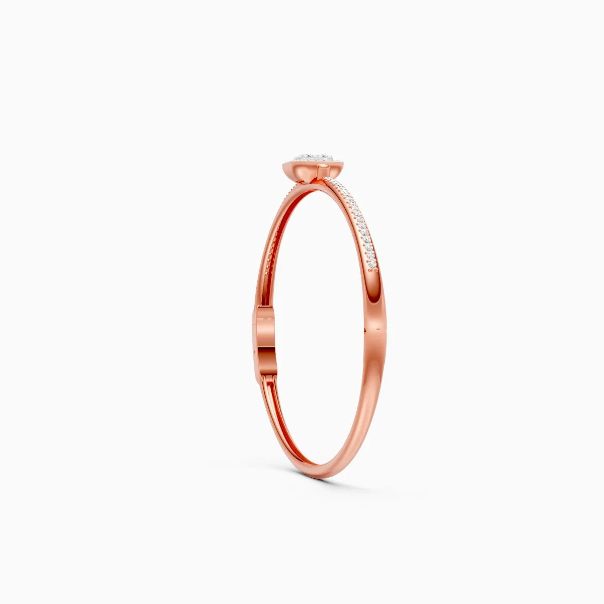Elegant Square Frame Mini Diamond Bracelet
