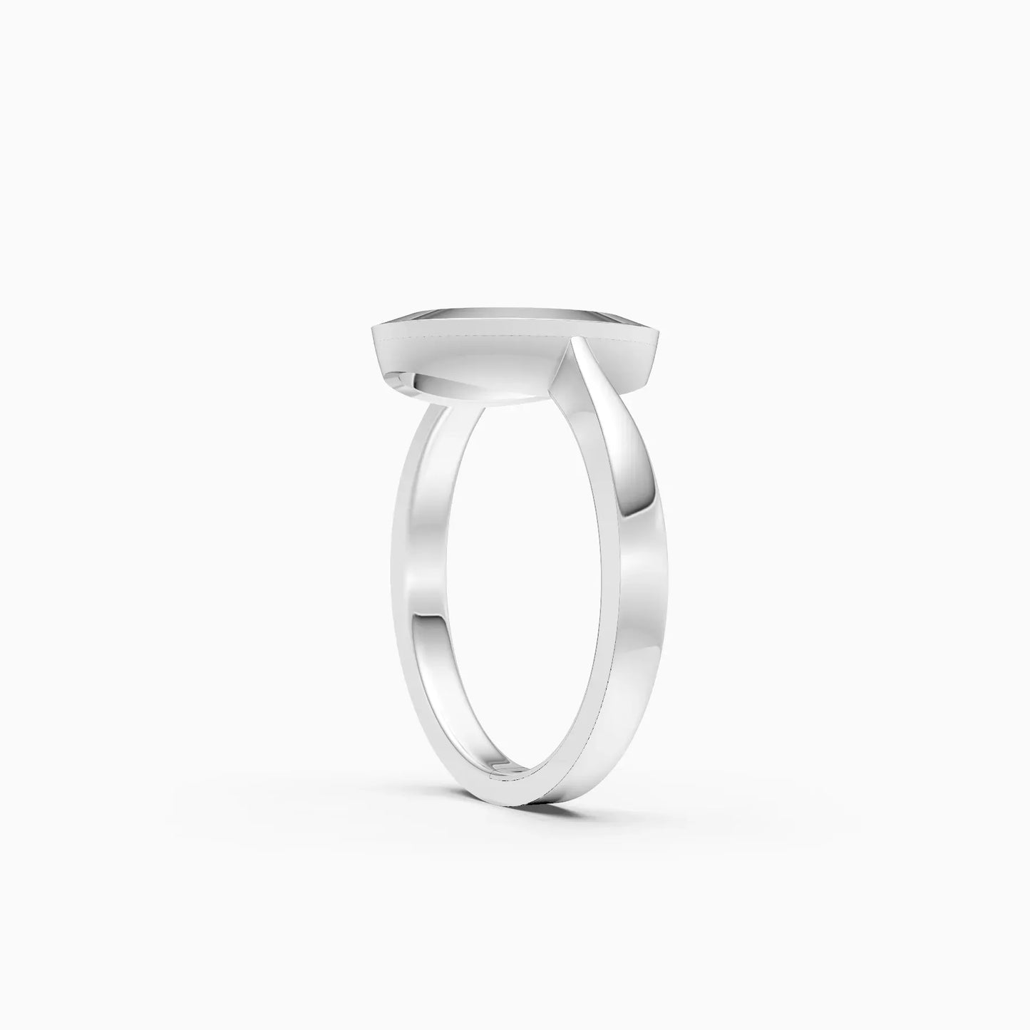 Imperia Oval Shaped Bezel Set Diamond Ring