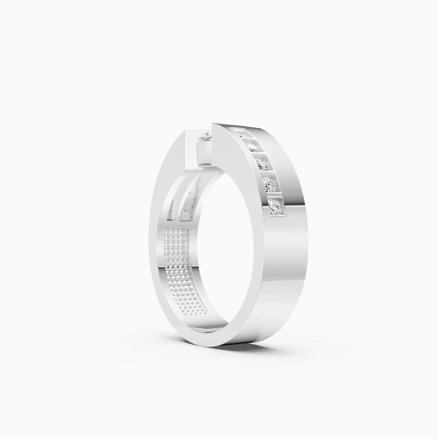 Round Solitaire Lab Diamond Couple Ring