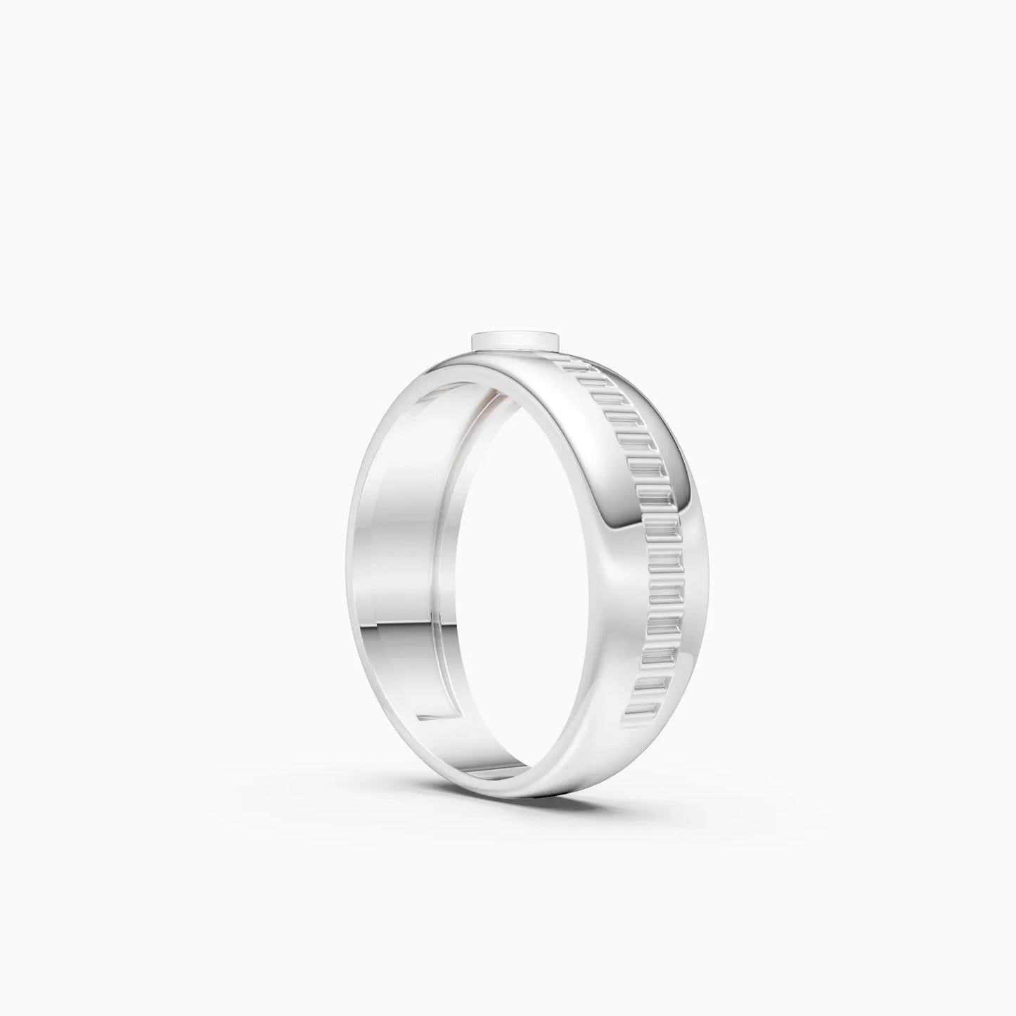 Latest Bezel Round Diamond Ring For Men