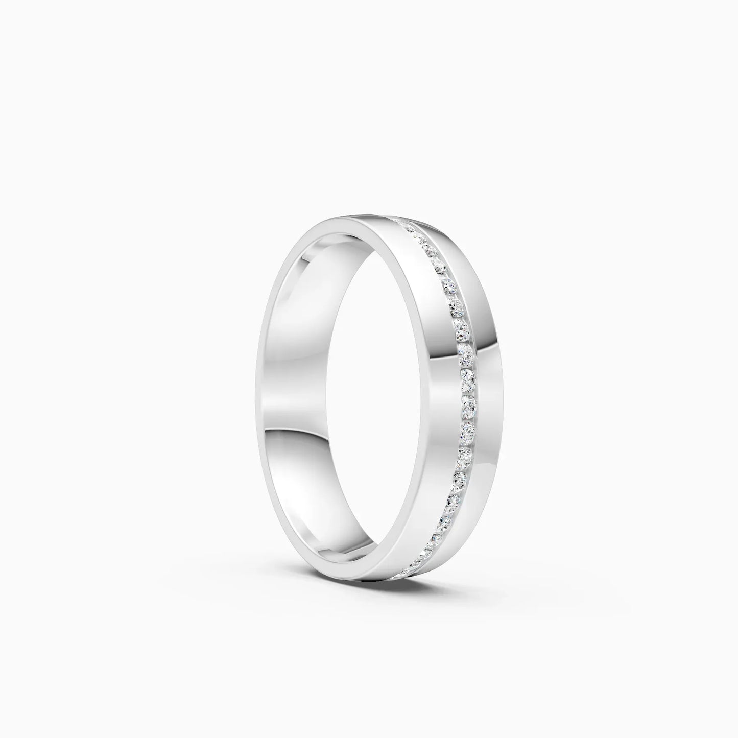 Channel Setting Lab Grown Diamond Men's Band