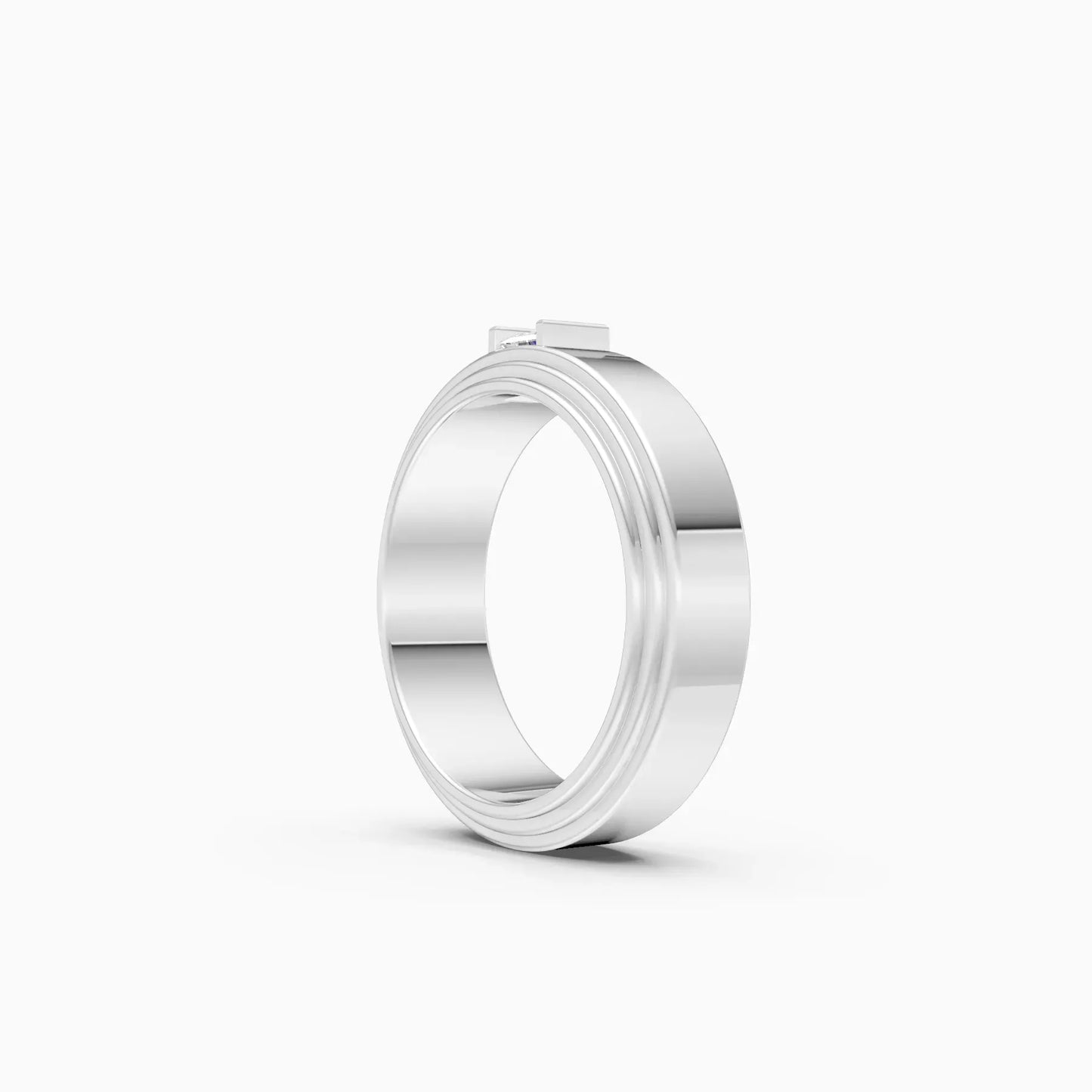 Princess Cut Lab Grown Diamond Men's Ring
