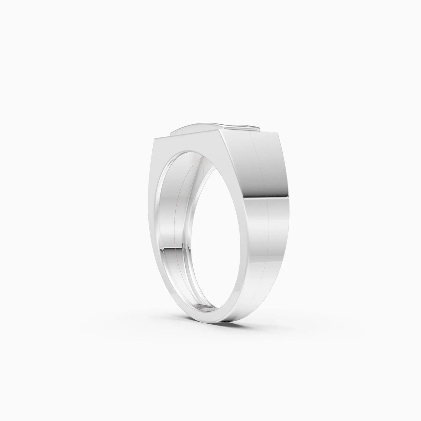 Formal Three Diamond Men's Ring