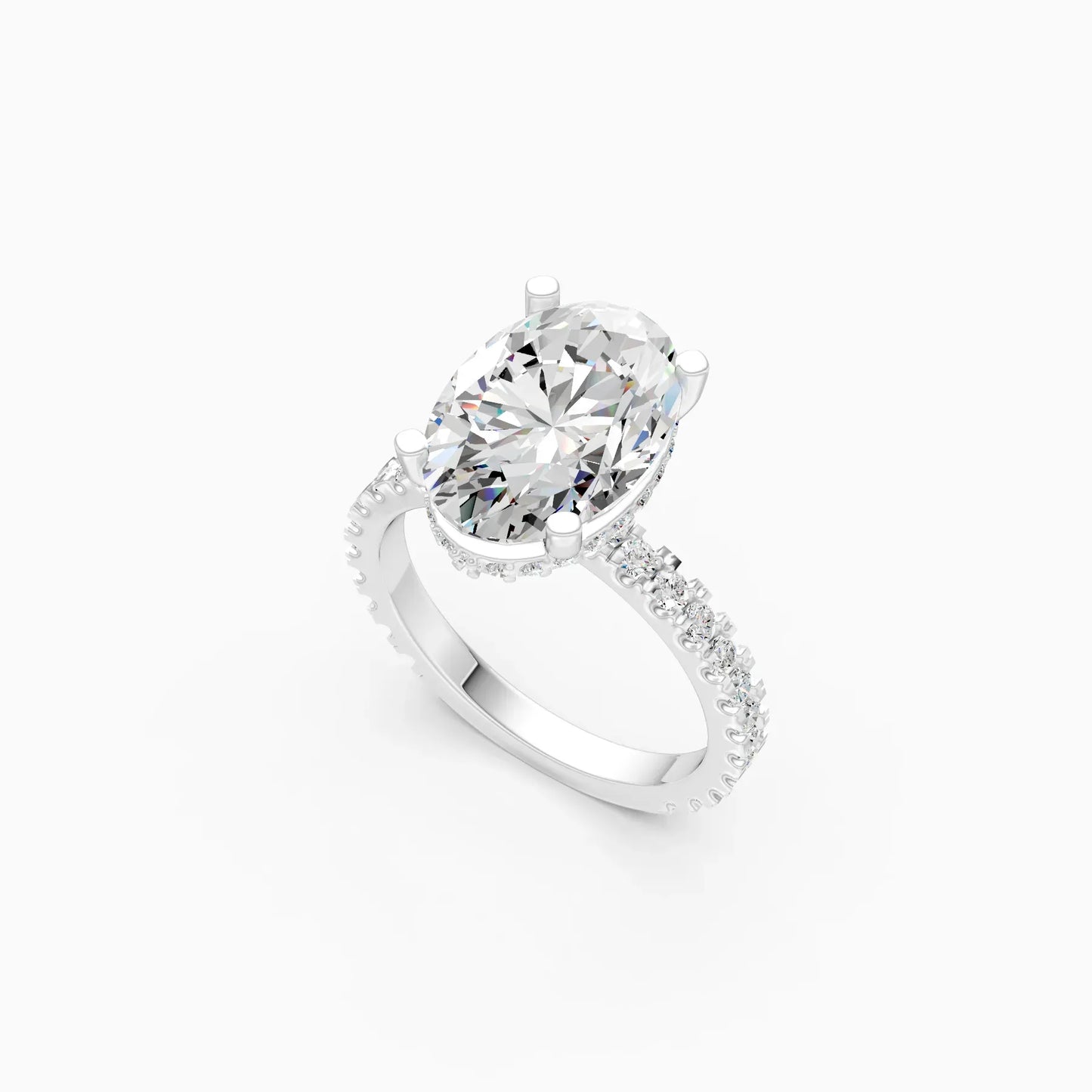 Spark With Oval Diamond Engagement Ring