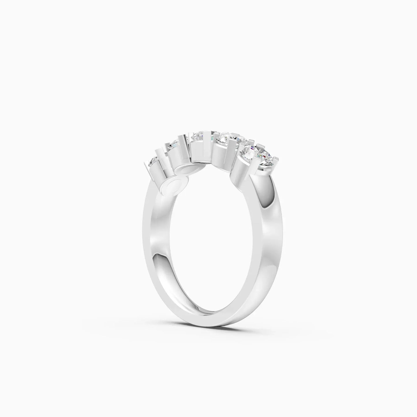 Radiant Circle Symphony Diamond Ring