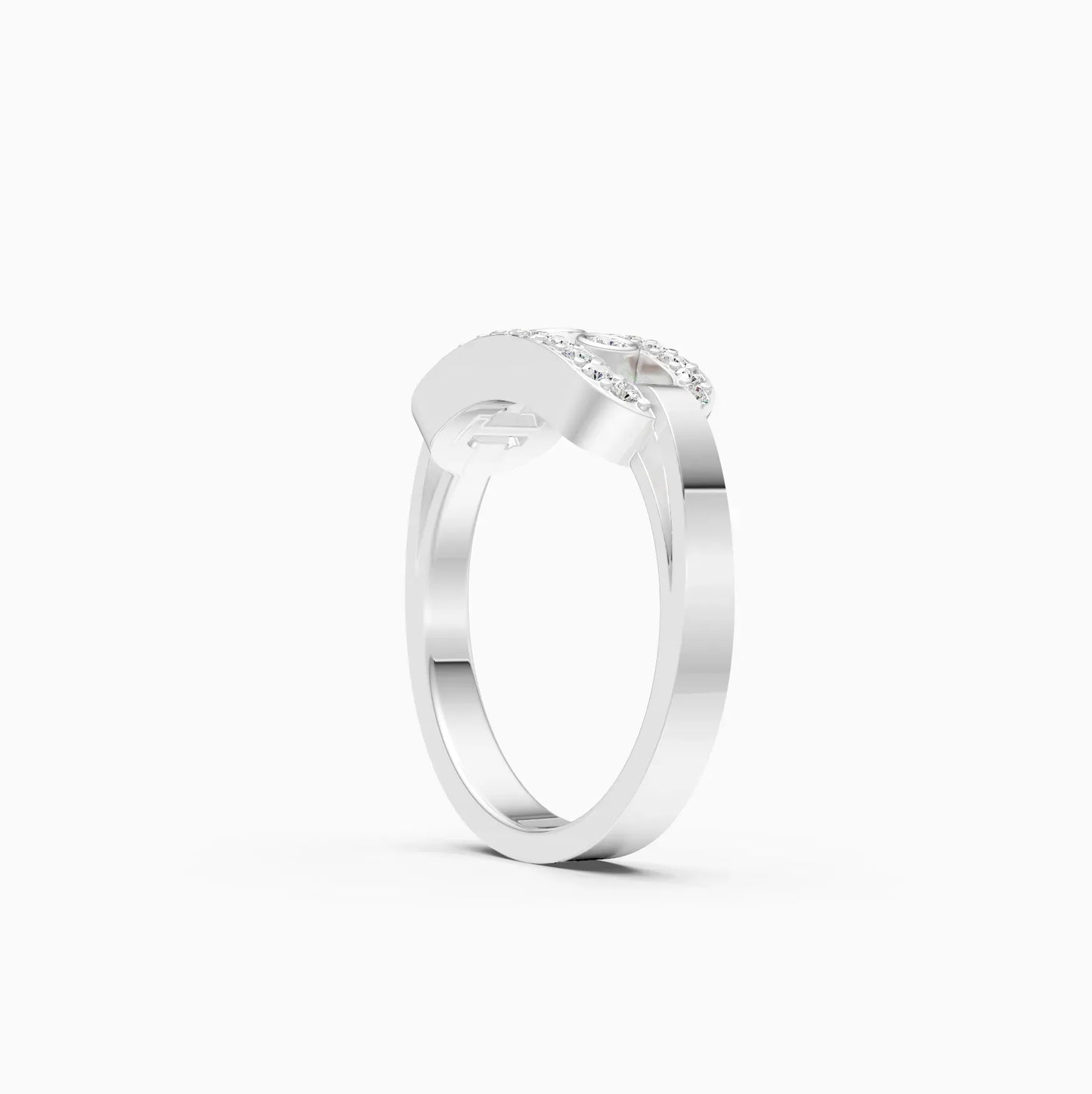 Lab Grown Diamond Open Hexagon Fancy Girls Ring