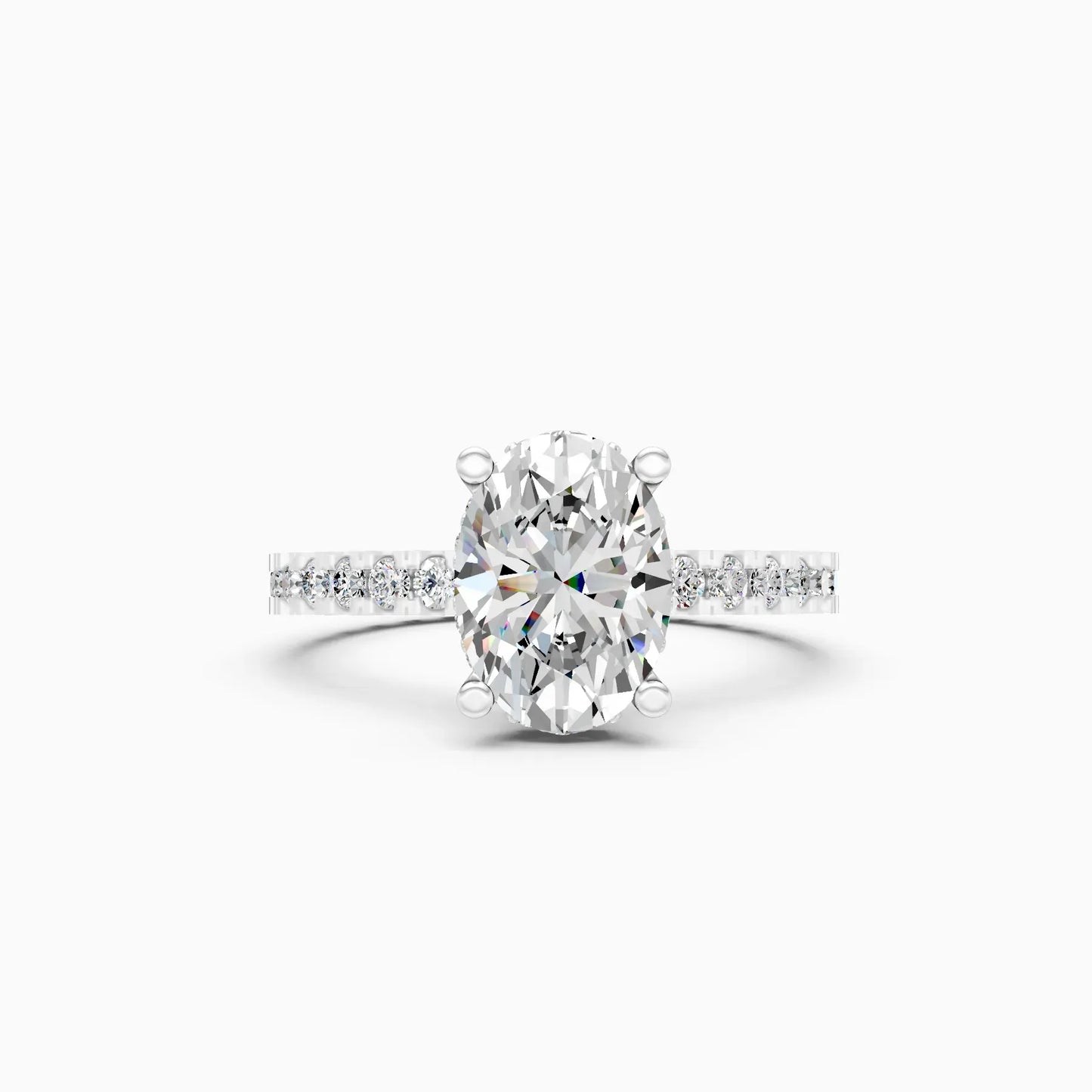 Empress Grace Blink Oval Diamond Ring