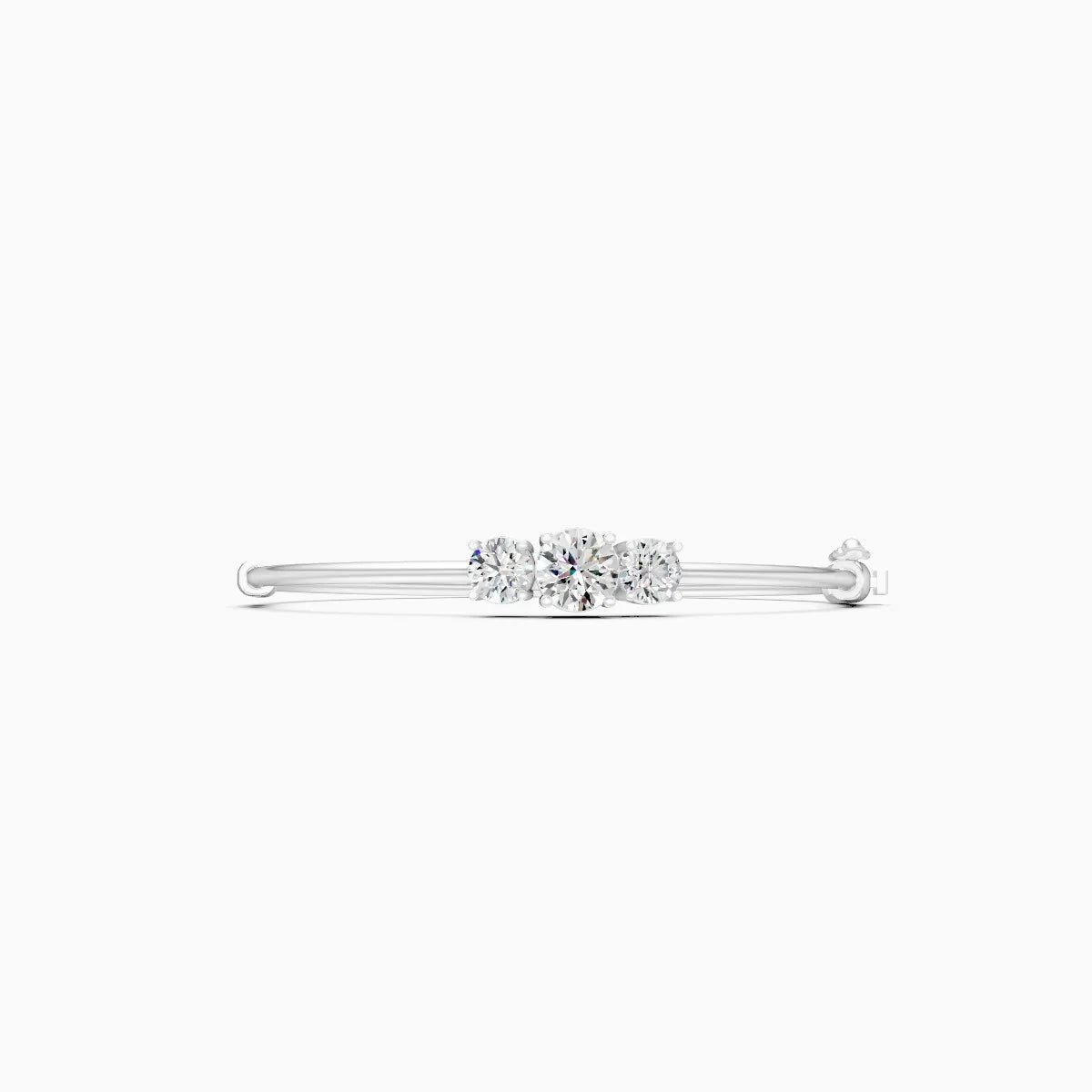 Bold Round Solitaires Diamond Bracelet