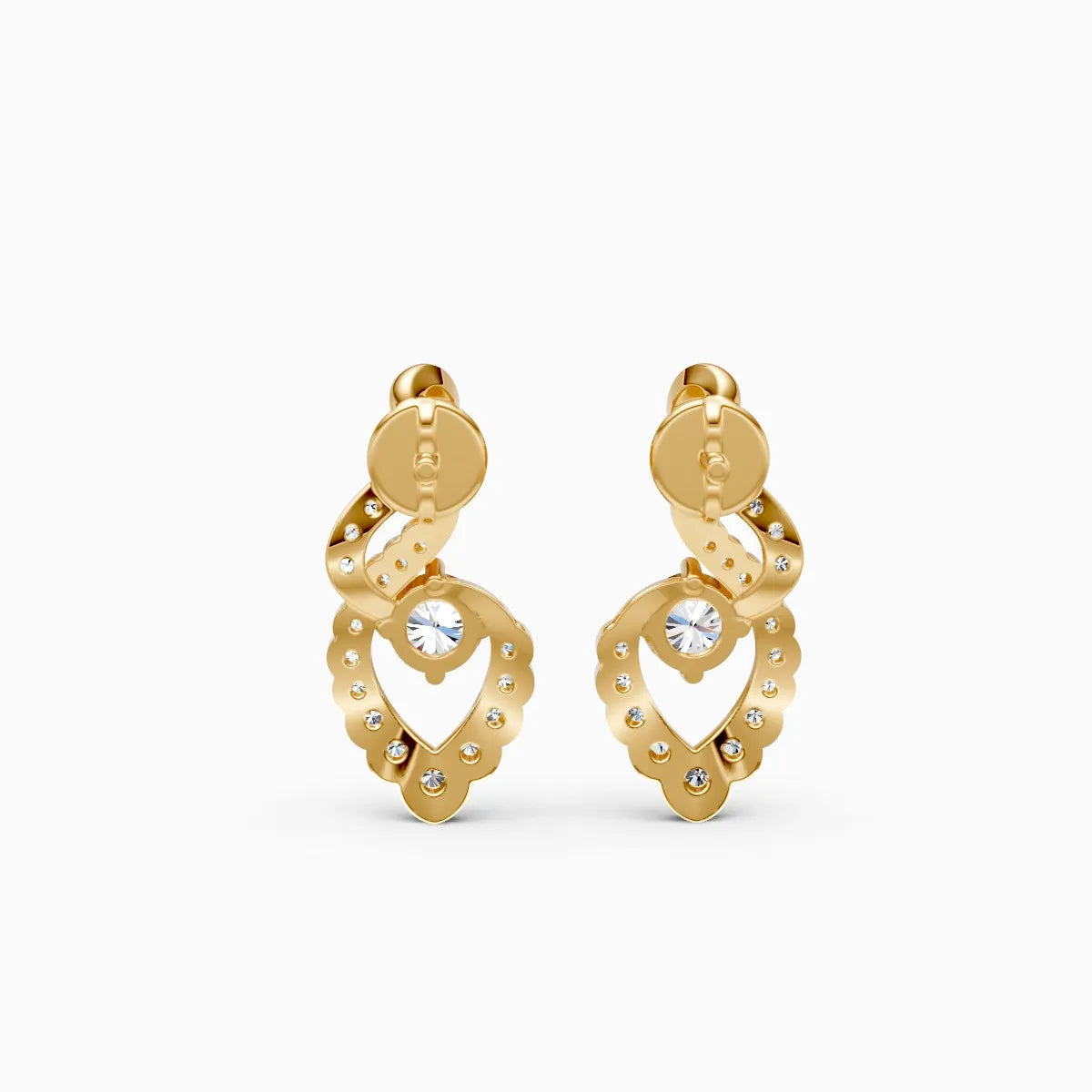 Flame of Love Lab Grown Diamond Earrings