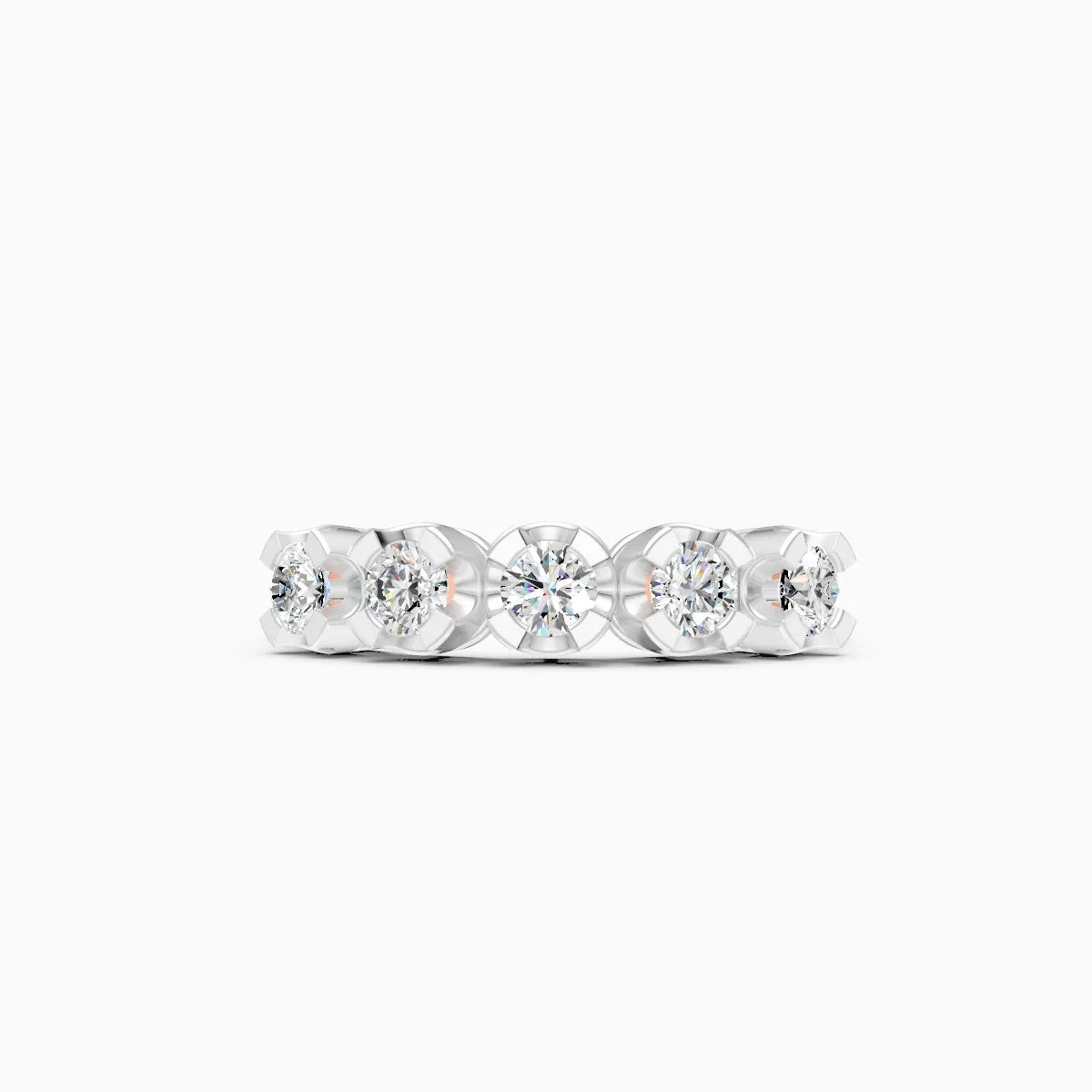 Delicate Five-Stone Diamond Band