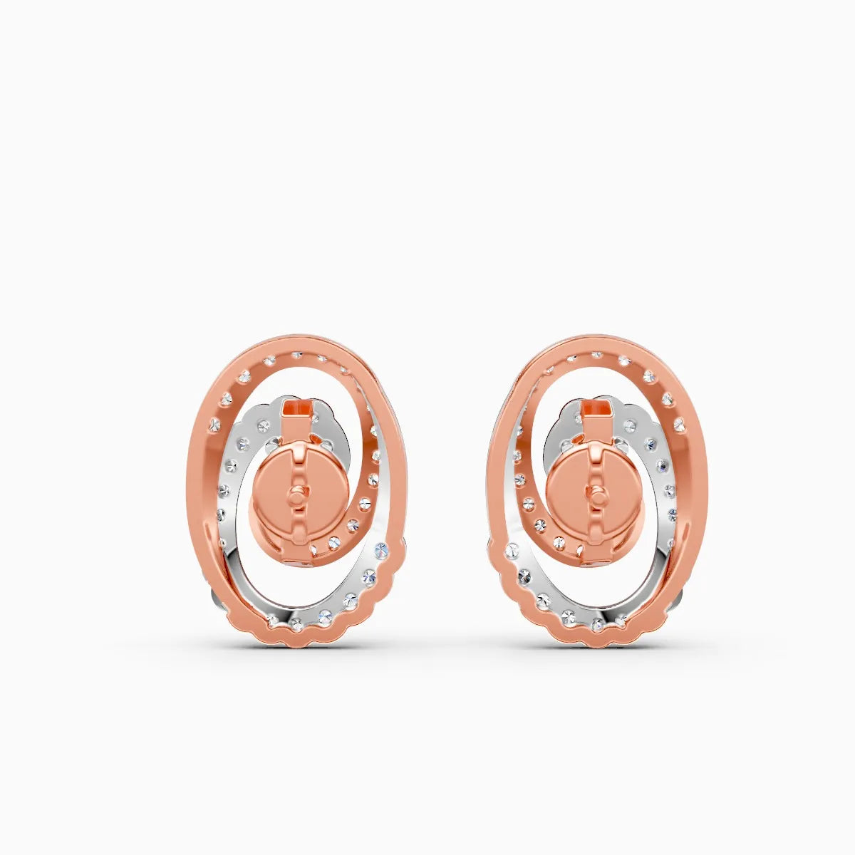 HaloTwirl Lab-Grown Diamond Earrings