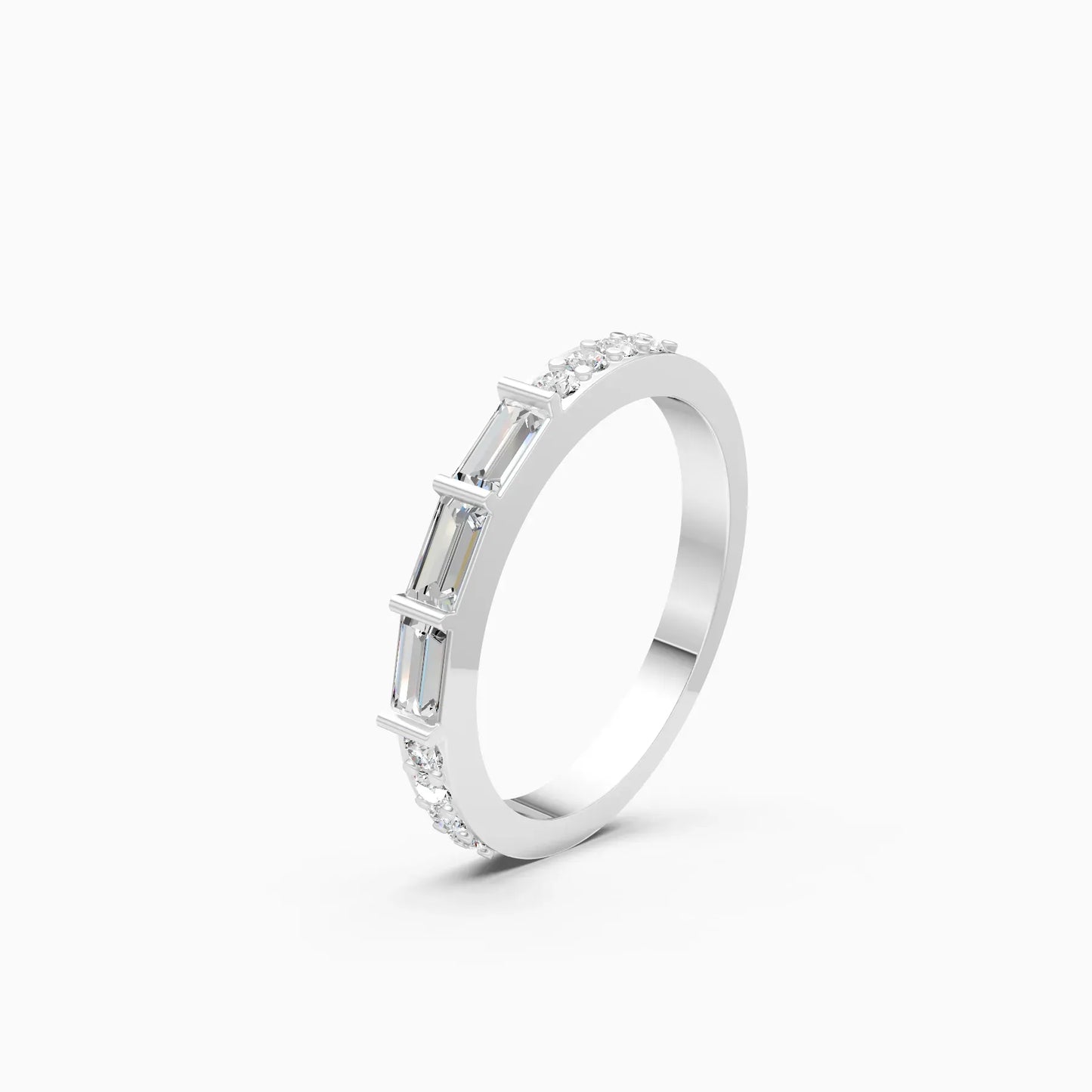 Lab Grown Diamond Half Eternity Band