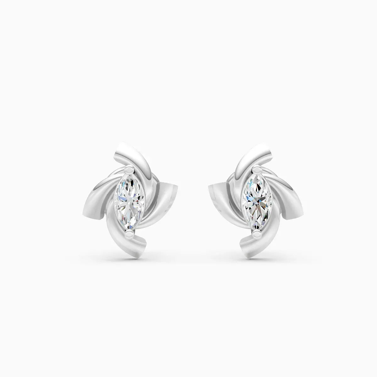 Marquise Swirl Studs