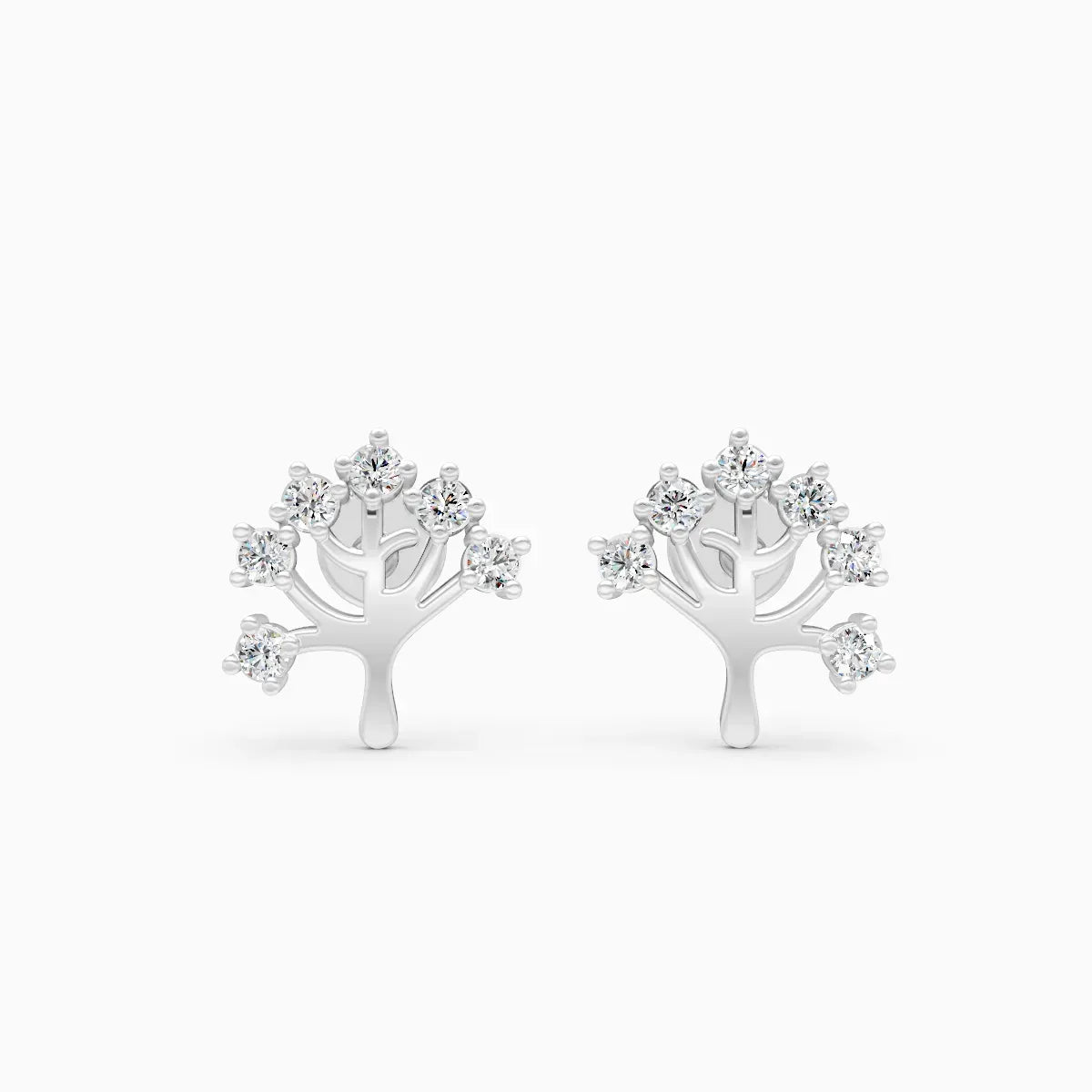 Diamond Tree Studs