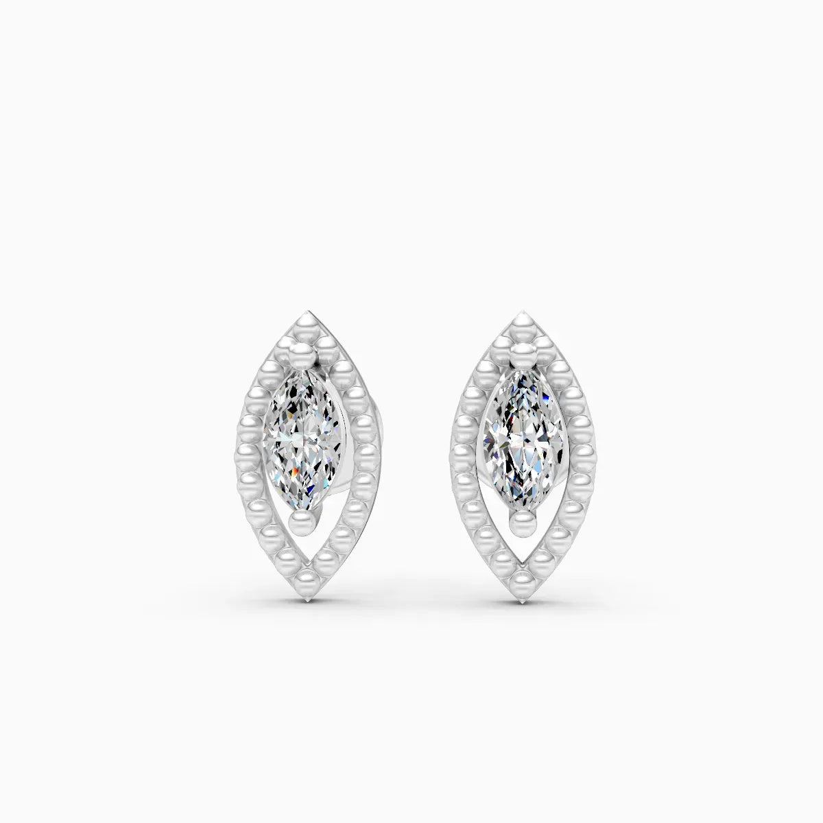 Marquise Diamond Stud Earrings