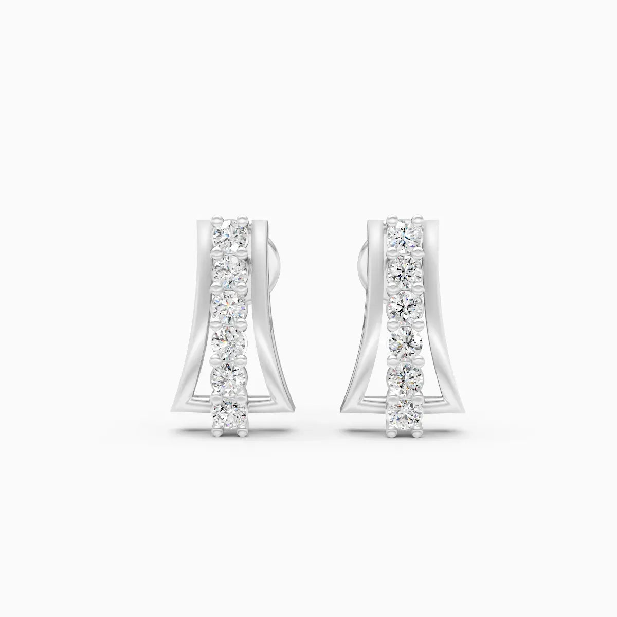 Diamond Curve Bar Studs